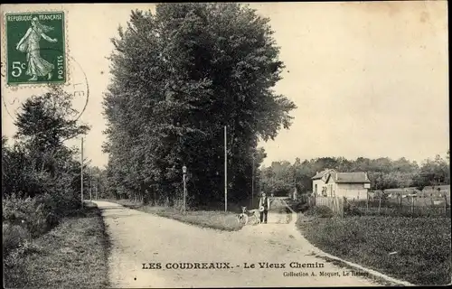 Ak Les Coudreaux Seine Saint Denis, Le Vieux Chemin