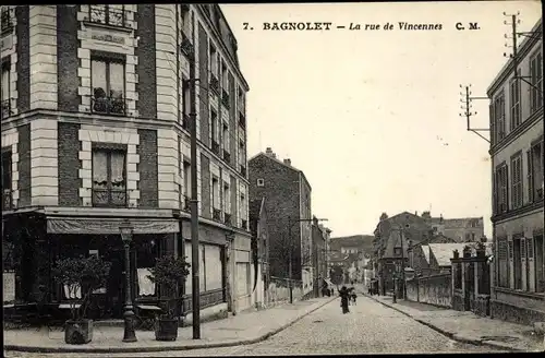 Ak Bagnolet Seine Saint Denis, La Rue de Vincennes