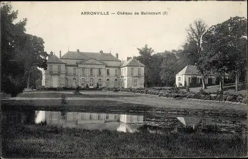 Ak Arronville Val d'Oise, Château de Balincourt