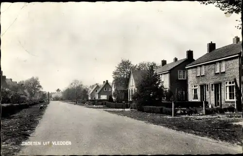 Ak Vledder Drenthe, Ortspartie