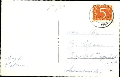 Ak Vledder Drenthe, Gedenksteen, Ortspartie