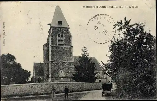 Ak Le Moutier Orgerus Yvelines, Église