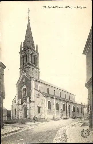 Ak Saint Florent Cher, L'Eglise