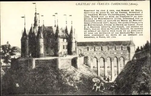 Künstler Ak Fère en Tardenois Aisne, Chateau