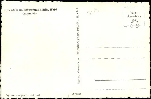 Ak Sitzendorf in Thüringen, Teilansicht