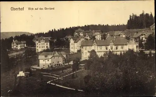 Ak Oberhof im Thüringer Wald, Teilansicht, Oberland