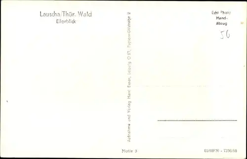 Ak Lauscha in Thüringen, Ellerblick, Teilansicht
