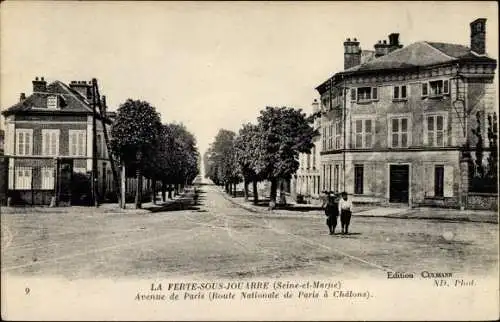 Ak La Ferté-sous-Jouarre Seine-et-Marne, Avenue de Paris