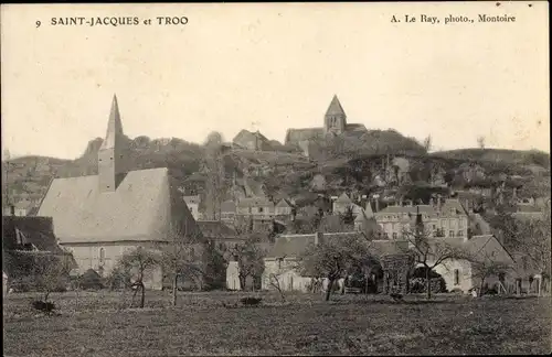 Ak Troo Loir et Cher, Saint Jacques, Teilansicht