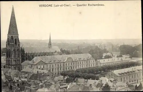 Ak Vendôme Loir et Cher, Quartier Rochambeau