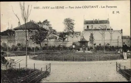 Ak Ivry sur Seine Val de Marne, Parc Jules Coutant
