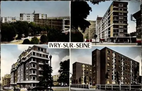 Ak Ivry sur Seine Val de Marne, Blocs d´Habitations