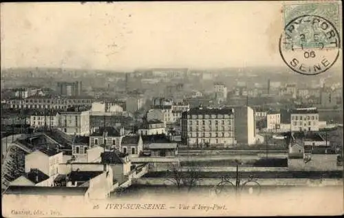 Ak Ivry sur Seine Val de Marne, Vue d´Ivry Port