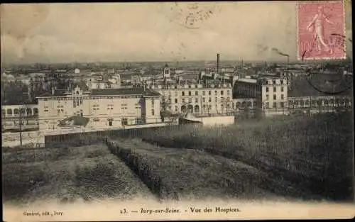 Ak Ivry sur Seine Val de Marne, Vue des Hospices