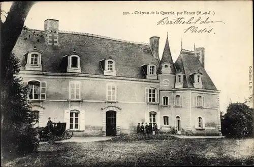 Ak Féneu Maine et Loire, Château de la Querrrie