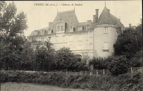 Ak Féneu Maine et Loire, Château de Sautrée