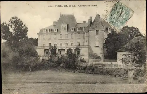 Ak Féneu Maine et Loire, Château de Sautré