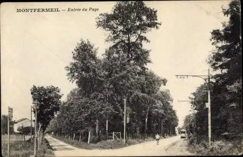 Ak Montfermeil Seine Saint Denis, Entrée du Pays