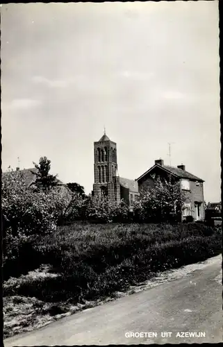 Ak Azewijn Gelderland, Dorpsgezicht, Kerk