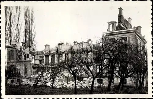 Ak Morangis Essonne, Le Château détruit