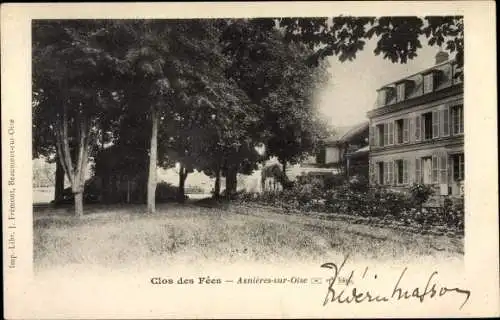 Ak Asnières sur Oise Val d'Oise, Clos des Fées