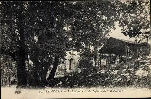 Ak Saint Prix Val-d’Oise, Le Plateau Au Lapin Sauté Restaurant