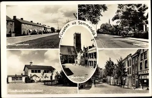 Ak Sommelsdijk Insel Goeree Overflakkee Südholland, Koninginnelaan, Langeweg, Marktveld