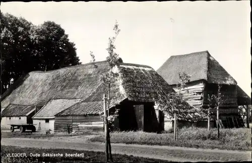 Ak Vledder Drenthe, Oude Saksiscje boerderij