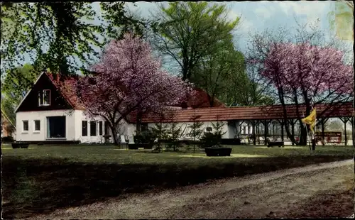 Ak Vledder Drenthe, Pension Adelhof, Ingang