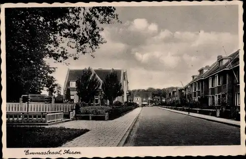 Ak Assen Drenthe Niederlande, Emmastraat