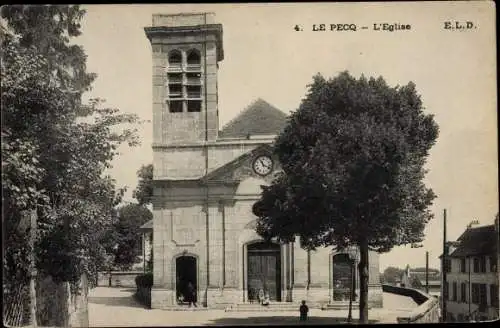 Ak Le Pecq Yvelines, L'Eglise