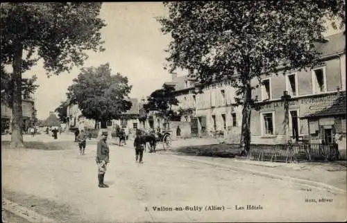 Ak Vallon en Sully Allier, Les Hotels