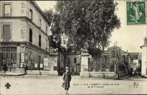 Ak Cusset Allier, Hotel de Ville, Tribunal