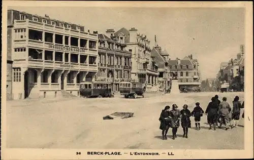 Ak Berck Plage Pas de Calais, L'Entonnoir