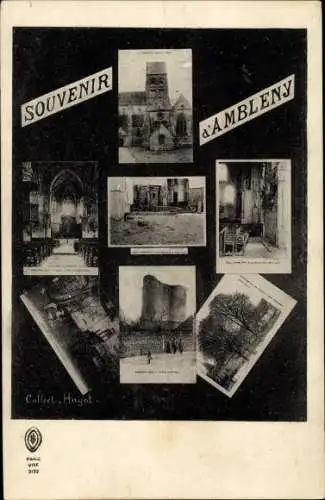 Ak Ambleny Aisne, L'Eglise,  La Tour