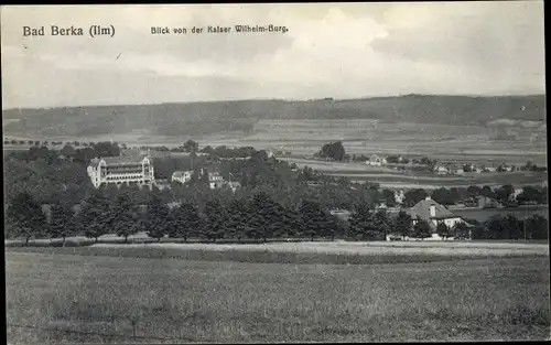 Ak Bad Berka in Thüringen, Ortsansicht von der Kaiser Wilhelm Burg