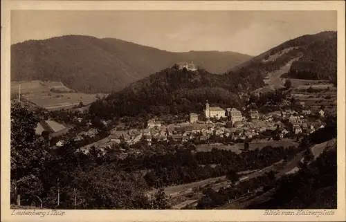 Ak Bad Leutenberg Thüringen, Gesamtansicht vom Kaiserplatz aus