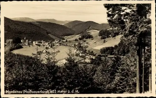 Ak Nordenau Schmallenberg im Sauerland, Panorama vom Ort