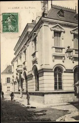 Ak Gien Loiret, La Poste