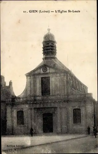 Ak Gien Loiret, L´Église Saint Louis