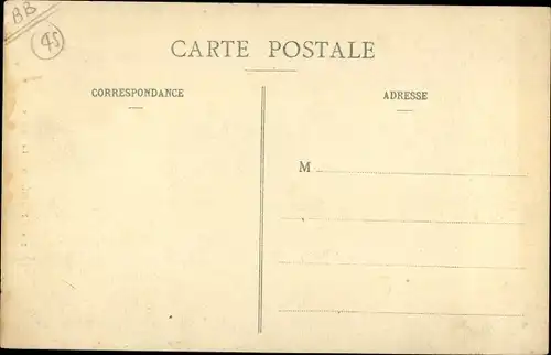 Ak Ferrières Loiret, La Tour de l´Église