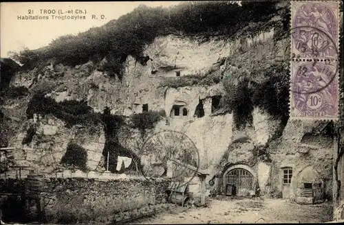 Ak Troo Loir et Cher, Habitations Troglodytes