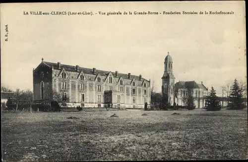 Ak La Ville aux Clercs Loir et Cher, Vue générale de la Grande Borne