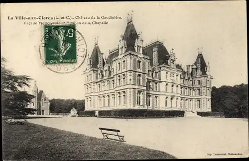 Ak La Ville aux Clercs Loir et Cher, Château de la Gaudinière