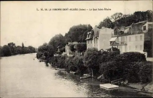 Ak La Varenne Saint Hilaire Val de Marne, Quai Saint Hilaire