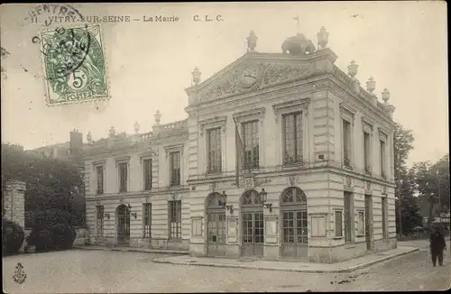 Ak Vitry Val de Marne, La Mairie