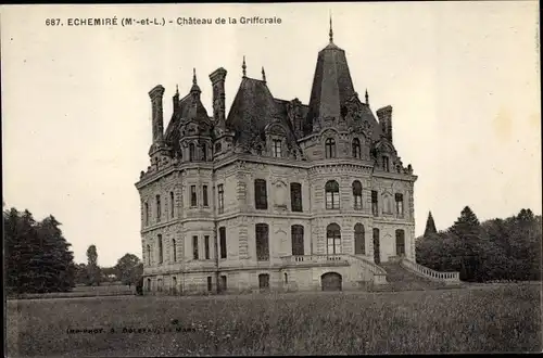 Ak Échemiré Maine et Loire, Château de la Grifferaie