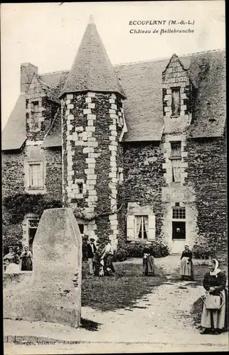 Ak Écouflant Maine et Loire, Château de Bellebranche