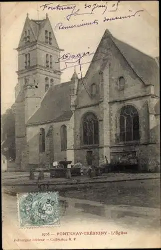 Ak Fontenay Trésigny Seine et Marne, L´Église