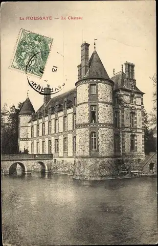 Ak La Houssaye Seine et Marne, Le Château